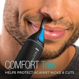 Remington Nose, Ear & Detail Trimmer with CLEANBoost Technology for Easy Washing, Eyebrow Trimming Comb Attachment, Black Remington Nose, Ear & Detail Trimmer with CLEANBoost Technology for Easy Washing, Eyebrow Trimming Comb Attachment, Black