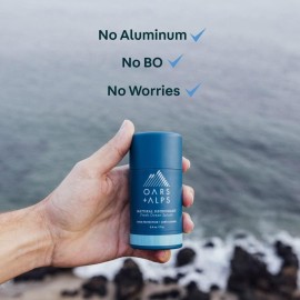 Oars + Alps Aluminum Free Deodorant for Men and Women, Dermatologist Tested and Made with Clean Ingredients, Vegan, Fresh Ocean Splash, 1 Pack, 2.6 Oz Oars + Alps Aluminum Free Deodorant for Men and Women, Dermatologist Tested and Made with Clean Ingredients, Vegan, Fresh Ocean Splash, 1 Pack, 2.6 Oz