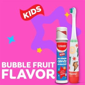 Colgate Kids Toothpaste Pump with Fluoride, Anticavity & Cavity Protection Toothpaste, For Ages 6+, Mild Bubble Fruit Flavor, 4.4 Ounce, 6 Pack Colgate Kids Toothpaste Pump with Fluoride, Anticavity & Cavity Protection Toothpaste, For Ages 6+, Mild Bubble Fruit Flavor, 4.4 Ounce, 6 Pack