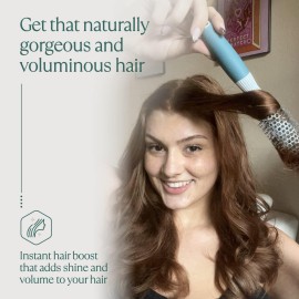 Round Brush for Blow Drying - Extra Small Ceramic Thermal Ionic Roller Brush for Sleek, Salon Blowout - Lightweight Round Hair Brush for Precise Styling and Manageable Hair (Bristle 1.7in, Barrel 1in) Round Brush for Blow Drying - Extra Small Ceramic Thermal Ionic Roller Brush for Sleek, Salon Blowout - Lightweight Round Hair Brush for Precise Styling and Manageable Hair (Bristle 1.7in, Barrel 1in)