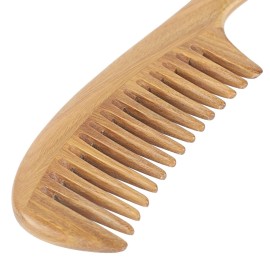 Onedor Handmade 100% Natural Green Sandalwood Hair Combs - Anti-Static Sandalwood Scent Natural Hair Detangler Wooden Comb (Wide Tooth),1 Count (Pack of 1) Onedor Handmade 100% Natural Green Sandalwood Hair Combs - Anti-Static Sandalwood Scent Natural Hair Detangler Wooden Comb (Wide Tooth),1 Count (Pack of 1)