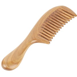 Onedor Handmade 100% Natural Green Sandalwood Hair Combs - Anti-Static Sandalwood Scent Natural Hair Detangler Wooden Comb (Wide Tooth),1 Count (Pack of 1) Onedor Handmade 100% Natural Green Sandalwood Hair Combs - Anti-Static Sandalwood Scent Natural Hair Detangler Wooden Comb (Wide Tooth),1 Count (Pack of 1)