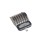 Andis Master Series Premium Hair Clipper Attachment Comb Set, Clipper Guards Cutting Guides with Metal Clip, Black, 7 Count
