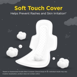 Stayfree Advanced Extra Large All Night Soft Cover Sanitary Pads For Women With Wings, 28 Pads Stayfree Advanced Extra Large All Night Soft Cover Sanitary Pads For Women With Wings, 28 Pads