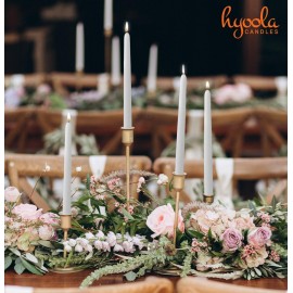 Hyoola 12 Pack Tall Taper Candles - 10 Inch White Dripless, Unscented Dinner Candle - Paraffin Wax with Cotton Wicks - 8 Hour Burn Time Hyoola 12 Pack Tall Taper Candles - 10 Inch White Dripless, Unscented Dinner Candle - Paraffin Wax with Cotton Wicks - 8 Hour Burn Time