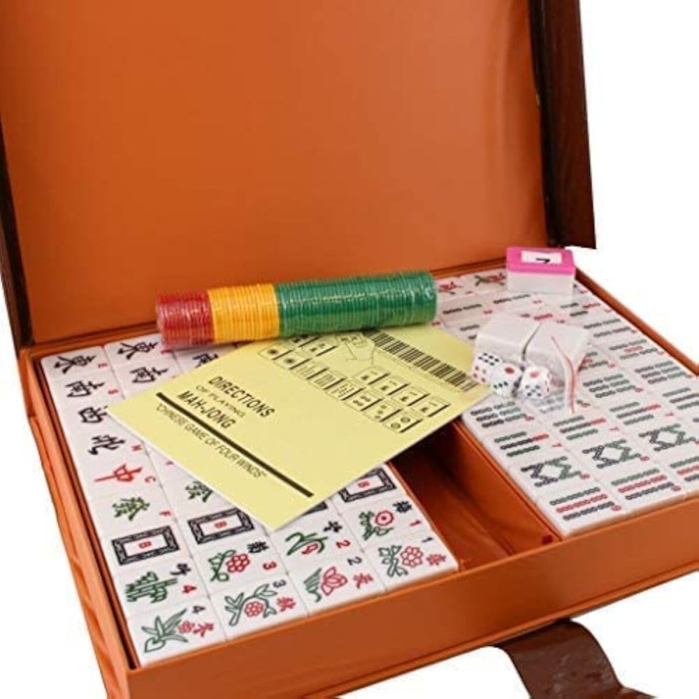 Chinese Numbered X-Large Tiles Mahjong Set. 144 Tiles 1.5  Easy-to-Read Game Set / Complete Set Weighs 13 pounds. Gift / Birthday (Mah-Jongg, Mah Jongg, Majiang) Random Chips Style (Blue) Chinese Numbered X-Large Tiles Mahjong Set. 144 Tiles 1.5  Easy-to-Read Game Set / Complete Set Weighs 13 pounds. Gift / Birthday (Mah-Jongg, Mah Jongg, Majiang) Random Chips Style (Blue)