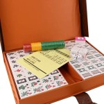 Chinese Numbered X-Large Tiles Mahjong Set. 144 Tiles 1.5  Easy-to-Read Game Set / Complete Set Weighs 13 pounds. Gift / Birthday (Mah-Jongg, Mah Jongg, Majiang) Random Chips Style (Blue)