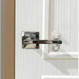 Door Lever Lock (6 Pack) Child Proof Doors & Handles, Adhesive - Child Safety by Tuut