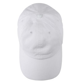 Gelante Baseball Caps Dad Hats 100% Cotton Polo Style Plain Blank Adjustable Size. 1805-White-1PC