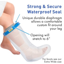 TKWC INC Water Proof Leg Cast Cover for Shower - 5738 - Watertight Foot Protector TKWC INC Water Proof Leg Cast Cover for Shower - 5738 - Watertight Foot Protector