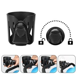 Accmor Stroller Cup Holder, Universal Cup Holder, 360 Rotatable Large Caliber Designed Bottle Cage for Bike, Stroller, Wheelchair, Walker, Scooter, Black