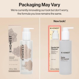 Honest Beauty Gentle Gel Daily Face Cleanser | Calms, Refreshes, + Hydrates | Vegan + Safe for Sensitive Skin | 5 fl oz