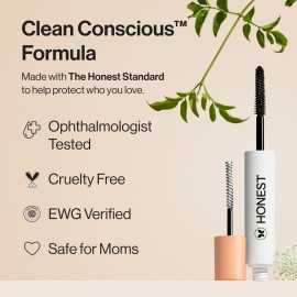 Honest Beauty 2-in-1 Extreme Length Clean Mascara + Lash Primer | Lengthening + Volumizing | Cruelty Free + Safe for Sensitive Eyes | Black, .27 fl oz Honest Beauty 2-in-1 Extreme Length Clean Mascara + Lash Primer | Lengthening + Volumizing | Cruelty Free + Safe for Sensitive Eyes | Black, .27 fl oz