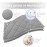 TILLYOU Pack and Play Sheet - Soft Quilted Crib Cover Pad, Toddlers Mattress Protector with 1\'\'-3\'\' Deep Pocket, Thick Play Yard Playpen Sheets, Breathable Fluffy Crib Mattress Pad, 39x27, Grey