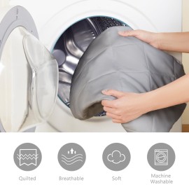 TILLYOU Pack and Play Sheet - Soft Quilted Crib Cover Pad, Toddlers Mattress Protector with 1\'\'-3\'\' Deep Pocket, Thick Play Yard Playpen Sheets, Breathable Fluffy Crib Mattress Pad, 39x27, Grey TILLYOU Pack and Play Sheet - Soft Quilted Crib Cover Pad, Toddlers Mattress Protector with 1\'\'-3\'\' Deep Pocket, Thick Play Yard Playpen Sheets, Breathable Fluffy Crib Mattress Pad, 39x27, Grey