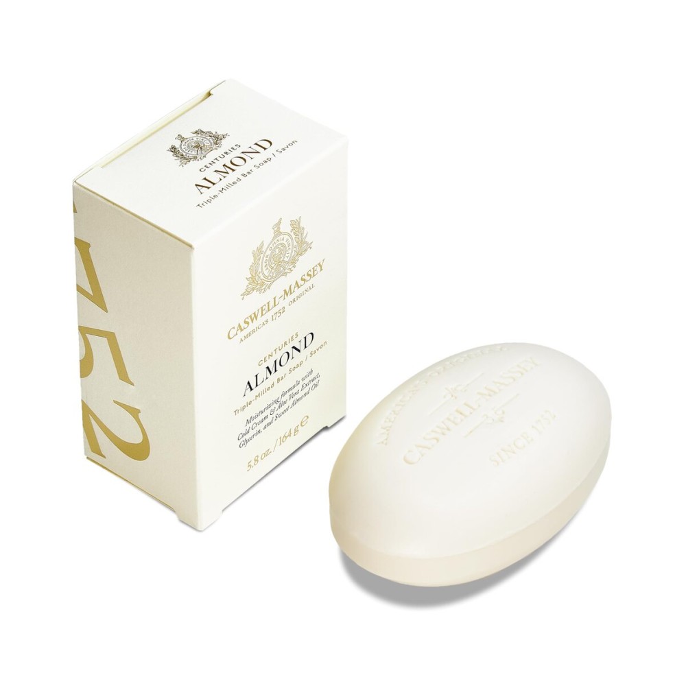 Caswell-Massey Almond Natural Bar Soap for Men & Women, Moisturizing Body Soap Bar for All Skin Types, Made with Essential Oils & Plant-Based Formula for Soft Skin, Made in USA, 5.8 oz Caswell-Massey Almond Natural Bar Soap for Men & Women, Moisturizing Body Soap Bar for All Skin Types, Made with Essential Oils & Plant-Based Formula for Soft Skin, Made in USA, 5.8 oz