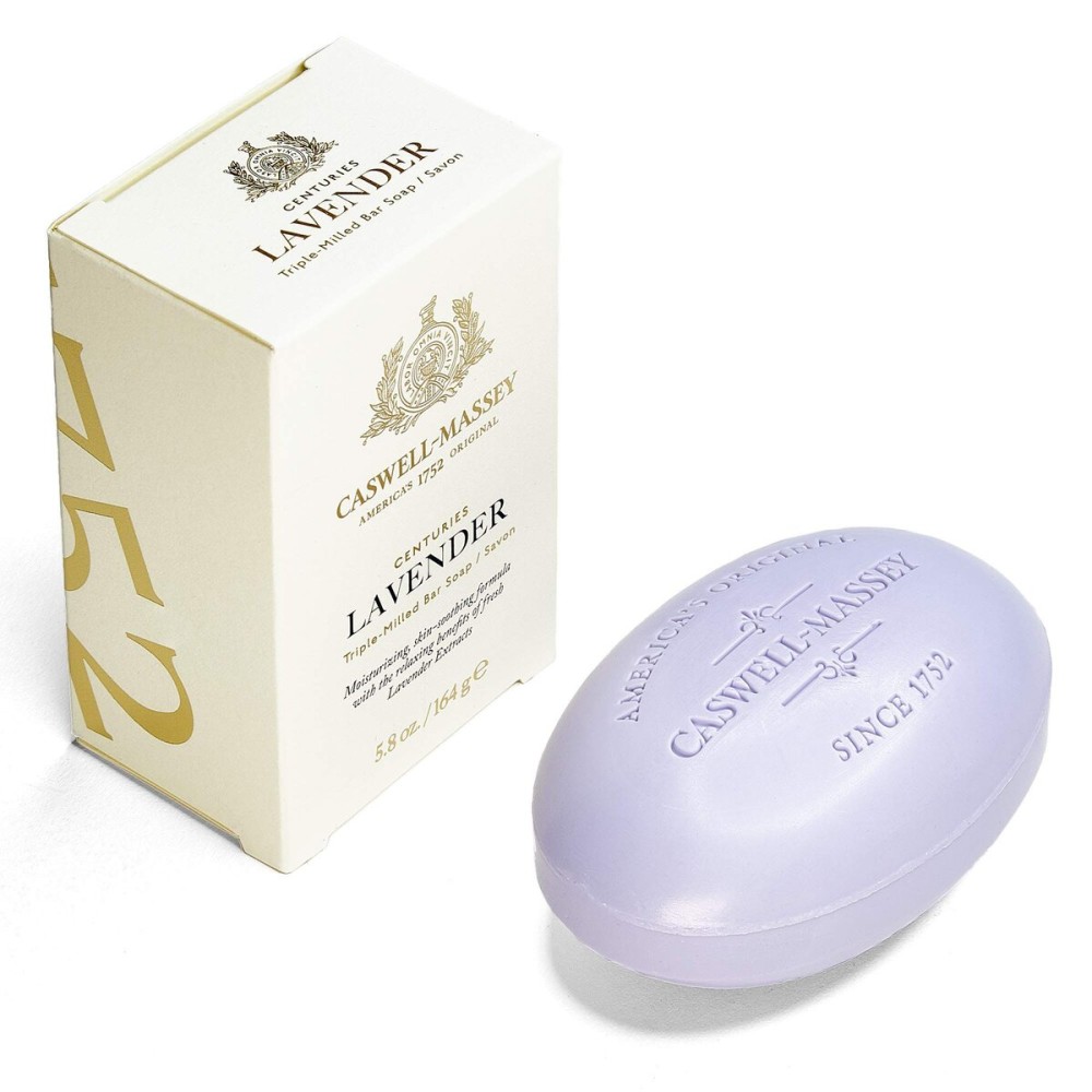 Caswell-Massey Lavender Natural Bar Soap for Women, Moisturizing Triple-Milled Body Soap for Bath, Face & Hands, Soothing Floral Scent, Plant-Based, Essential Oils, Cruelty-Free, Made in USA, 5.8 oz Caswell-Massey Lavender Natural Bar Soap for Women, Moisturizing Triple-Milled Body Soap for Bath, Face & Hands, Soothing Floral Scent, Plant-Based, Essential Oils, Cruelty-Free, Made in USA, 5.8 oz