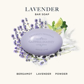 Caswell-Massey Lavender Natural Bar Soap for Women, Moisturizing Triple-Milled Body Soap for Bath, Face & Hands, Soothing Floral Scent, Plant-Based, Essential Oils, Cruelty-Free, Made in USA, 5.8 oz Caswell-Massey Lavender Natural Bar Soap for Women, Moisturizing Triple-Milled Body Soap for Bath, Face & Hands, Soothing Floral Scent, Plant-Based, Essential Oils, Cruelty-Free, Made in USA, 5.8 oz