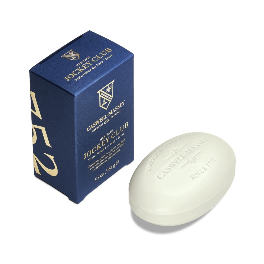 Caswell-Massey Jockey Club Natural Bar Soap for Men, Moisturizing Body Soap Bar for All Skin Types, Made with Essential Oils & Plant-Based Formula for Soft Skin, Made in USA, 5.8 oz Caswell-Massey Jockey Club Natural Bar Soap for Men, Moisturizing Body Soap Bar for All Skin Types, Made with Essential Oils & Plant-Based Formula for Soft Skin, Made in USA, 5.8 oz