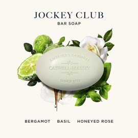 Caswell-Massey Jockey Club Natural Bar Soap for Men, Moisturizing Body Soap Bar for All Skin Types, Made with Essential Oils & Plant-Based Formula for Soft Skin, Made in USA, 5.8 oz Caswell-Massey Jockey Club Natural Bar Soap for Men, Moisturizing Body Soap Bar for All Skin Types, Made with Essential Oils & Plant-Based Formula for Soft Skin, Made in USA, 5.8 oz