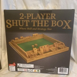 Cardinal 6040879 Two-Player Wood Shut The Box Game (4 Piece), Multicolor, One Size Cardinal 6040879 Two-Player Wood Shut The Box Game (4 Piece), Multicolor, One Size