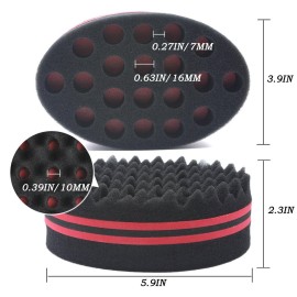 AIR&TREE Magic Barber Sponge Brush for Waves, Dreadlocks, Coils, and Afro Curls - Hair Care Tool with 7 & 16 mm Diameters (1 PCS) AIR&TREE Magic Barber Sponge Brush for Waves, Dreadlocks, Coils, and Afro Curls - Hair Care Tool with 7 & 16 mm Diameters (1 PCS)
