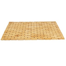 Mind Reader Bath Mat, Shower Mat, Bathtub Mat, Bathroom Accessory, Wood, Rayon from Bamboo, 23.5L x 16.5W x 0.4H, Brown Mind Reader Bath Mat, Shower Mat, Bathtub Mat, Bathroom Accessory, Wood, Rayon from Bamboo, 23.5L x 16.5W x 0.4H, Brown