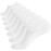 WANDER No Show Socks Mens 7 Pairs Cotton Thin Non Slip Low Cut Mens Invisible Casual Socks (7white, Size 9-11)
