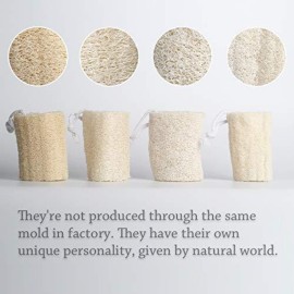 pisdoplop 4 Natural Loofah Exfoliating Body Sponge Scrubber for Skin Care in Bath Spa Shower Pack of 4 pisdoplop 4 Natural Loofah Exfoliating Body Sponge Scrubber for Skin Care in Bath Spa Shower Pack of 4