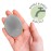 S&T INC. Exfoliating and Massaging Cradle Cap Bath Brushes for Baby, Silicone - 2 Inch x 2.5 Inch, Grey and Teal, 2 Pack