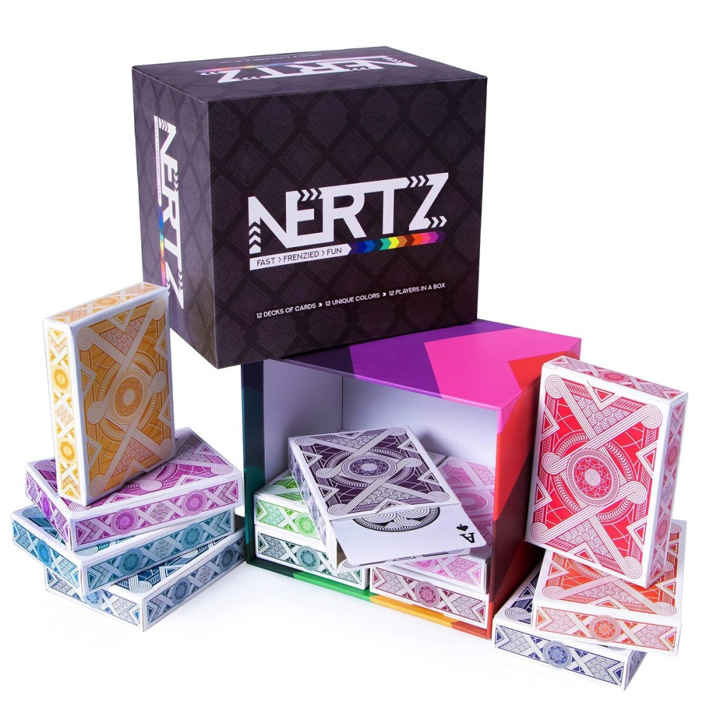 Brybelly Nertz Card Game 12 Decks of Standard 3.5 x 2.5 Wide Poker Cards - Playing Cards 12 Pack for Dutch Blitz Card Game with 12 Unique Colors Brybelly Nertz Card Game 12 Decks of Standard 3.5 x 2.5 Wide Poker Cards - Playing Cards 12 Pack for Dutch Blitz Card Game with 12 Unique Colors