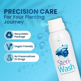 Steri-Wash Aftercare Piercing Spray 3 oz Steri-Wash Aftercare Piercing Spray 3 oz
