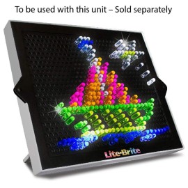Lite-Brite Peg and Template Refill Pack, Light Up Drawing Board Accessories, LED Pegs with Colors, Toys for Creative Play, Light Toys for Kids Aged 4 + Lite-Brite Peg and Template Refill Pack, Light Up Drawing Board Accessories, LED Pegs with Colors, Toys for Creative Play, Light Toys for Kids Aged 4 +