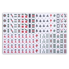 drizzle Pink Travel Mini Mahjong Set 20mm with Instructions - Portable 146 Tiles - for Beginners with 4PCS Racks 2 Pounds - Chinese Mah-Jong Game  drizzle Pink Travel Mini Mahjong Set 20mm with Instructions - Portable 146 Tiles - for Beginners with 4PCS Racks 2 Pounds - Chinese Mah-Jong Game