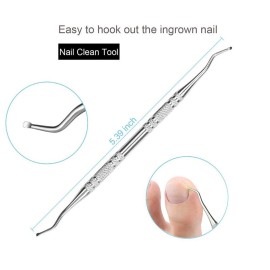 Bcabo 10Pcs/set Ingrown Toenail Tools Kit, Nail Treatment Foot Tool,Ingrown Toenail Removal Correction Clippers, Surgery Grade Nail File Lifter, Professional Pedicure Tool