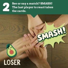 Ridley\'s Avocado Smash! 71 Piece Family Action Card Game with Storage Case,1 ea Ridley\'s Avocado Smash! 71 Piece Family Action Card Game with Storage Case,1 ea