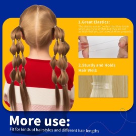 Teenitor Clear Elastic Hair Bands, 2000pcs Mini Hair Rubber Bands, Hair Ties, Soft Hair Elastics Ties, 2mm in Width and 30mm in Length Teenitor Clear Elastic Hair Bands, 2000pcs Mini Hair Rubber Bands, Hair Ties, Soft Hair Elastics Ties, 2mm in Width and 30mm in Length