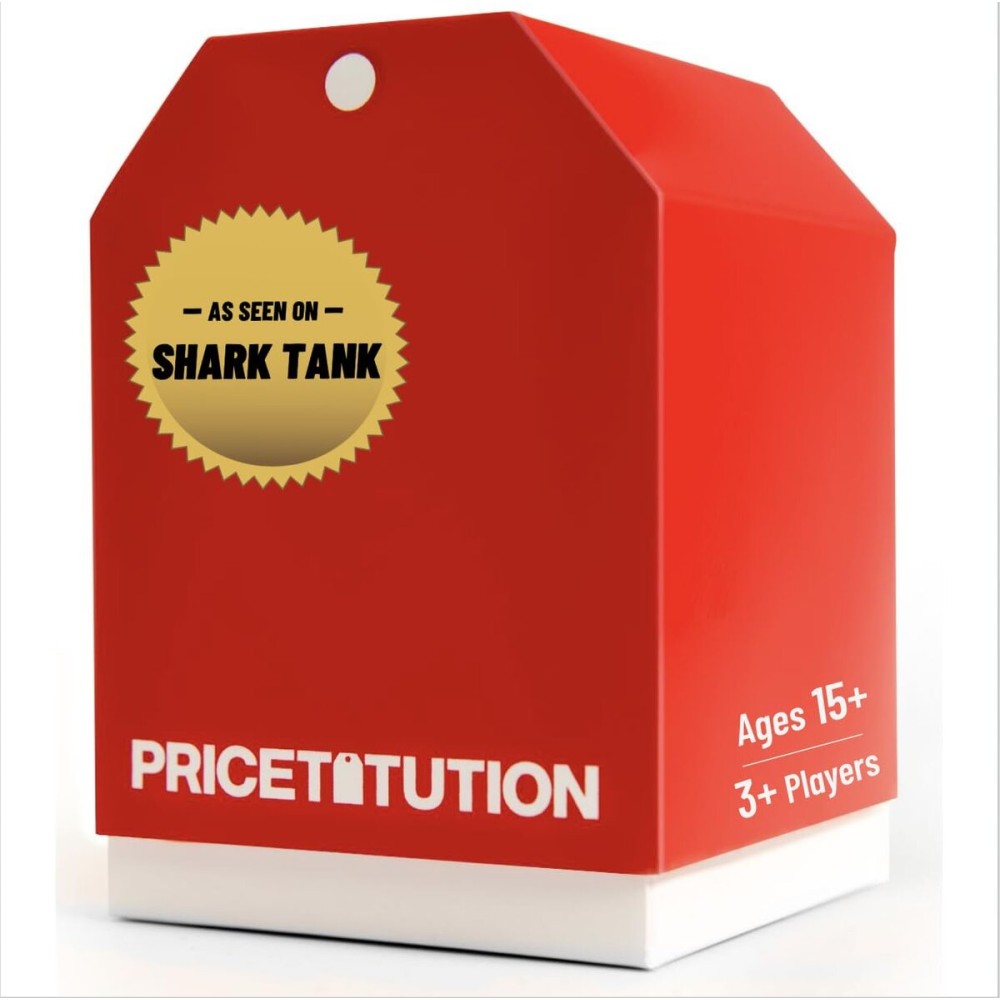Pricetitution Card Game (from Shark Tank!) - Game Nights, Dinner Parties, Funny Conversations...Play in-Person or Over Video Online! | 3+ Players | Adults 16+ | How Much Money Would it take You to_?!