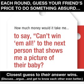 Pricetitution Card Game (from Shark Tank!) - Game Nights, Dinner Parties, Funny Conversations...Play in-Person or Over Video Online! | 3+ Players | Adults 16+ | How Much Money Would it take You to_?!