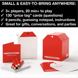 Pricetitution Card Game (from Shark Tank!) - Game Nights, Dinner Parties, Funny Conversations...Play in-Person or Over Video Online! | 3+ Players | Adults 16+ | How Much Money Would it take You to_?!