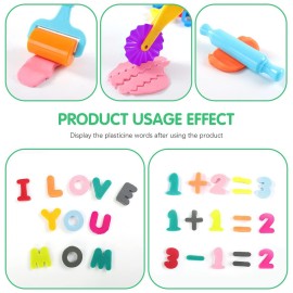 Oun Nana Play Dough Tools, 47 PCS Set Includes Letters, Numbers, Symbols & Basic Tools for Kids Oun Nana Play Dough Tools, 47 PCS Set Includes Letters, Numbers, Symbols & Basic Tools for Kids