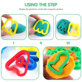 Oun Nana Play Dough Tools, 47 PCS Set Includes Letters, Numbers, Symbols & Basic Tools for Kids Oun Nana Play Dough Tools, 47 PCS Set Includes Letters, Numbers, Symbols & Basic Tools for Kids