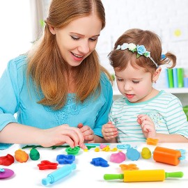 Oun Nana Play Dough Tools, 47 PCS Set Includes Letters, Numbers, Symbols & Basic Tools for Kids Oun Nana Play Dough Tools, 47 PCS Set Includes Letters, Numbers, Symbols & Basic Tools for Kids