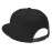 Falari Snapback Hat Cap Hip Hop Style Flat Bill Blank Solid Color Adjustable Size G201-01-Black