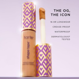 tarte shape tape full-coverage concealer - 36S medium-tan sand (medium to tan skin with warm, golden undertones) - full size tarte shape tape full-coverage concealer - 36S medium-tan sand (medium to tan skin with warm, golden undertones) - full size
