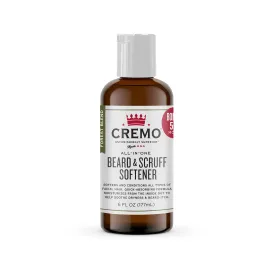 Cremo Cedar Forest Beard & Scruff Softener, Softens and Conditions Coarse Facial Hair of all Lengths in Just 30 Seconds, 6 Fluid Ounce