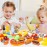 Shimfun Play Food Sets,143Pcs Play Kitchen Accessories,Toy Food for Toddler, Fake Food Toys with Storage Bag, Pretend Food for Kids , Toy Kitchen Accessories for Boys Girls, Daycare Educational Toy
