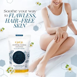 GiGi Hard Wax Beads, Soothing Azulene Hair Removal Wax for Sensitive Skin, 14 oz GiGi Hard Wax Beads, Soothing Azulene Hair Removal Wax for Sensitive Skin, 14 oz