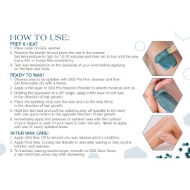 GiGi Hard Wax Beads, Soothing Azulene Hair Removal Wax for Sensitive Skin, 14 oz GiGi Hard Wax Beads, Soothing Azulene Hair Removal Wax for Sensitive Skin, 14 oz