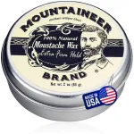 Mountaineer Brand Unscented Natural Mustache Wax | Strong and Extra Firm Hold | Made in West Virginia | Smooths, Conditons, Styles | Organic Moustache Balm | 2oz